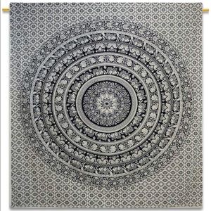 Black and white tapestry
